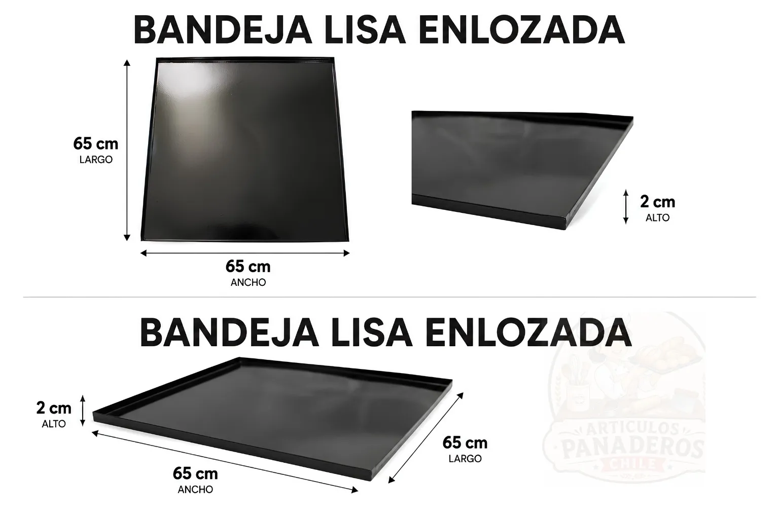 BANDEJAS LISA 65X65