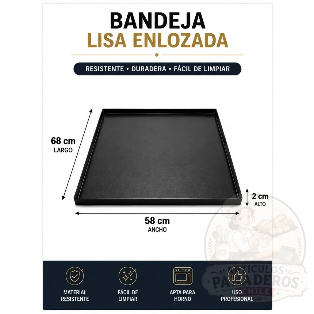 BANDEJAS LISA 58X68X2